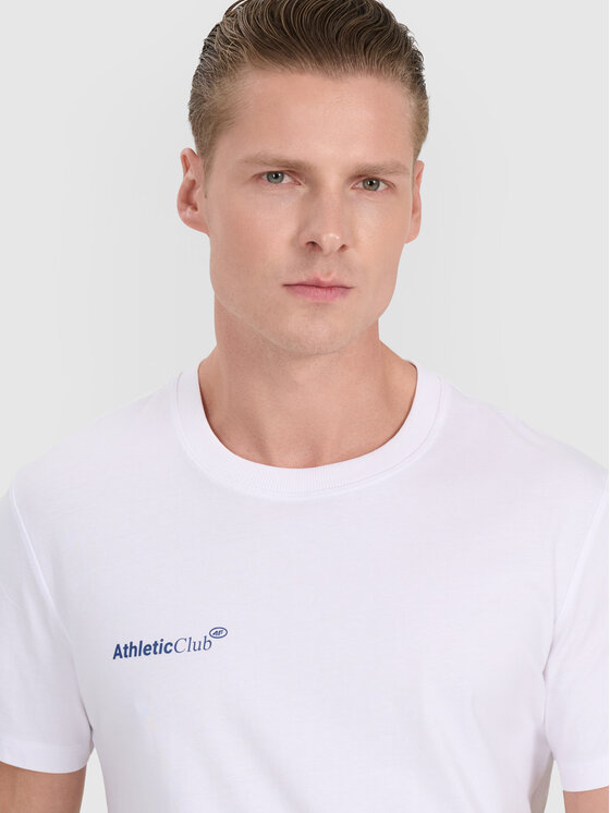 4F 4F T-Shirt MIDSHOP TEXTILE Biały Regular Fit