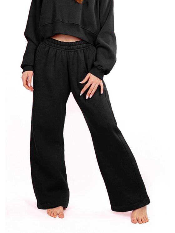 DKaren Sport DKaren Sport Spodnie dresowe DK-K-B17 Czarny Classic Fit