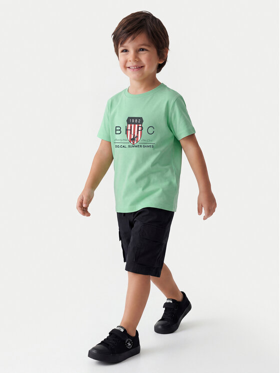 Beverly Hills Polo Club Beverly Hills Polo Club Póló P-SS26B-TS414011 Zöld Regular Fit