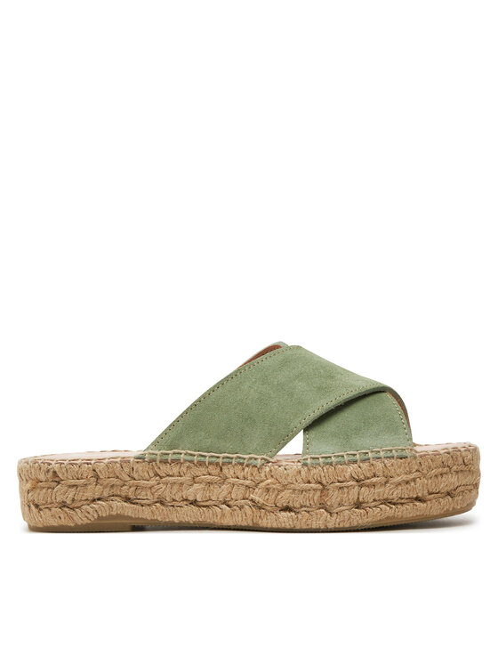 Manebi Espadrile Hamptons Double Sole X Bands Sandals R 6.6 DX Zelena