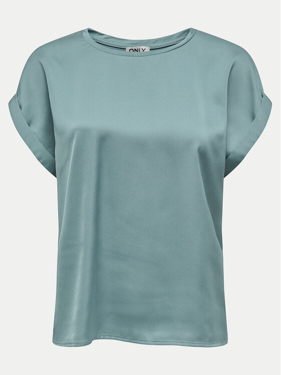 ONLY ONLY Bluzka Lieke 15303413 Zielony Regular Fit