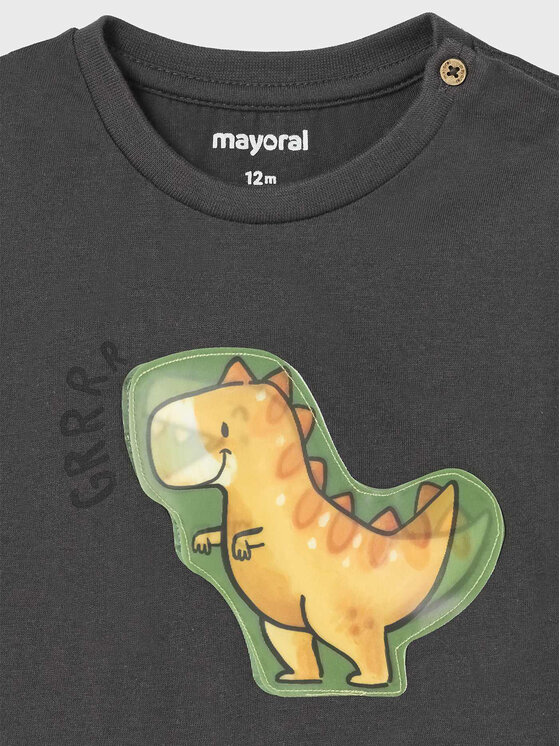 Mayoral Mayoral Тишърт 1028 Сив Regular Fit