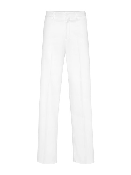 PHILIPP PLEIN PHILIPP PLEIN Spodnie materiałowe 24127 Biały Wide Fit