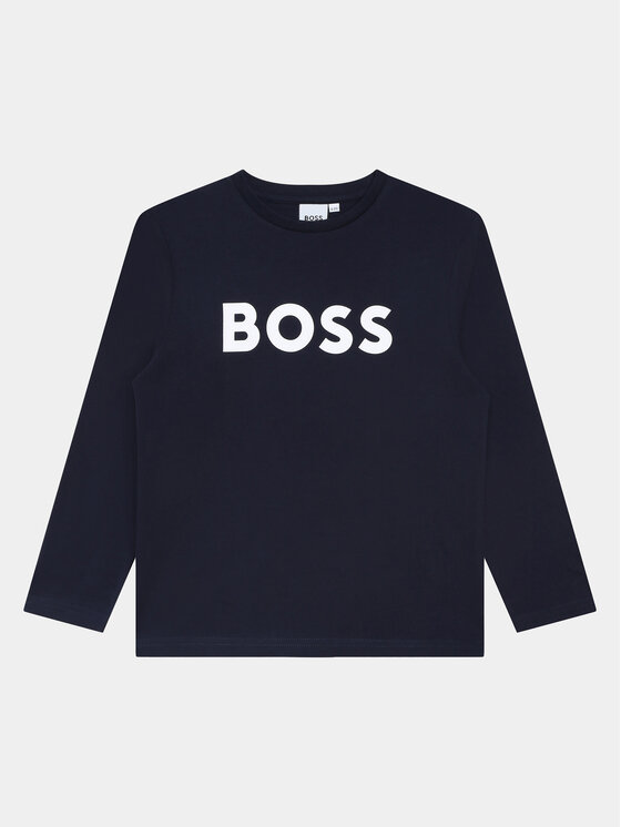BOSS Boss Bluse J25P25 D Dunkelblau Regular Fit