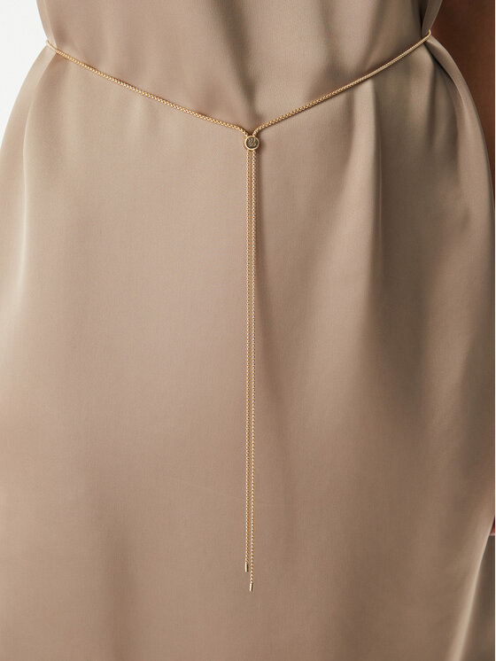 HUGO HUGO Koktel haljina Koberi 50566963 Svijetlo smeđa Regular Fit