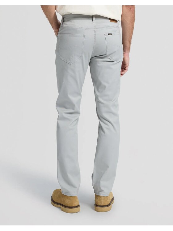 Lee Lee Spodnie materiałowe DAREN ZIP FLY Szary Regular Fit