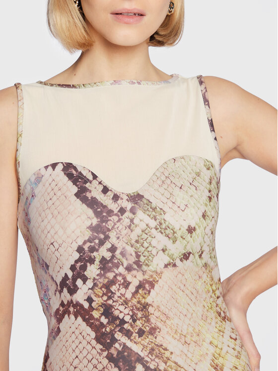 Guess Guess Rochie cocktail W3RK81 KAZS0 Colorat Slim Fit