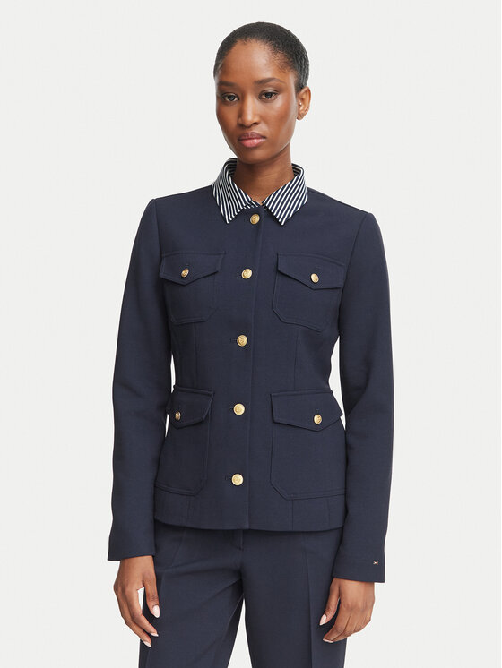 Tommy Hilfiger Tommy Hilfiger Σακάκι WW0WW51728 Σκούρο μπλε Slim Fit