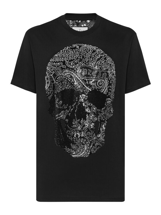 PHILIPP PLEIN PHILIPP PLEIN T-Shirt 22835 Czarny Regular Fit