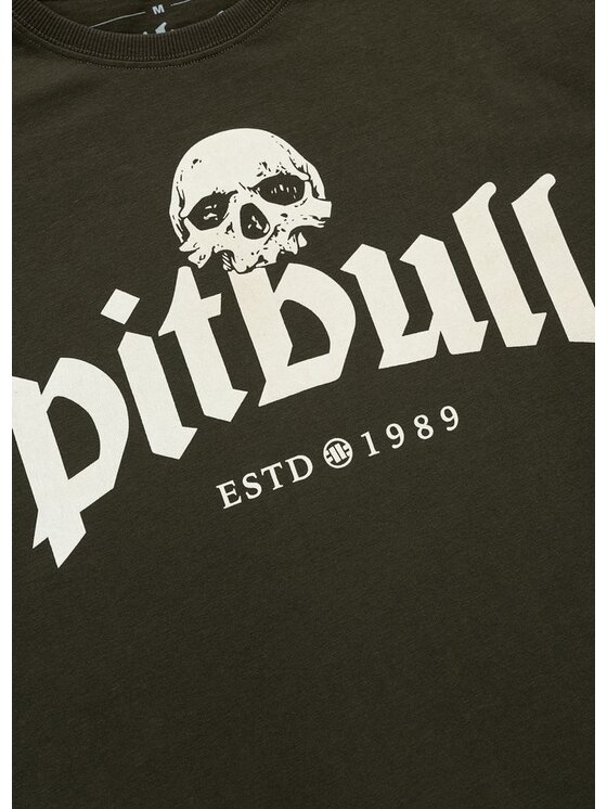PITBULL PITBULL T-Shirt TRES PERROS VIEJOS Zielony ciemny Regular Fit