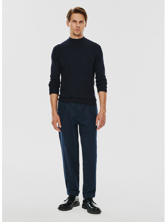 Pako Lorente Pako Lorente Sweter P24WF-2X-019 Granatowy Classic Fit