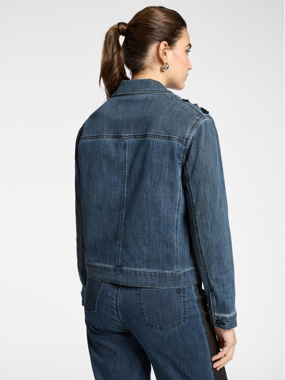 Elena Mirò Elena Mirò Giacca di jeans R447P000093N034 Blu Boxy Fit