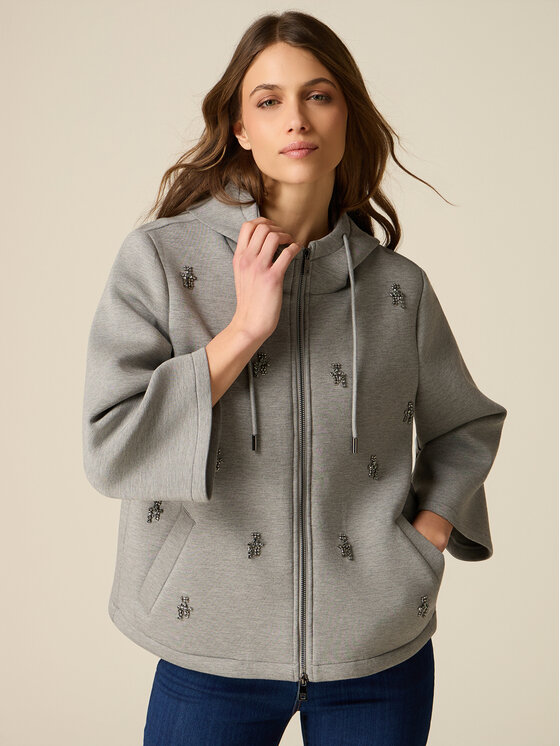 Oltre Oltre Cappotto invernale 8008J000247N013 Grigio Over Fit