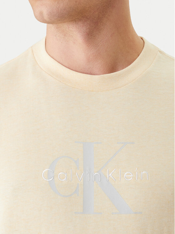 Calvin Klein Jeans Calvin Klein Jeans Tričko Hero Monologo LV04RB862G Žltá Regular Fit