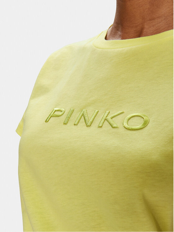PINKO Pinko T-Shirt Start 101752 A1NW Žlutá Regular Fit