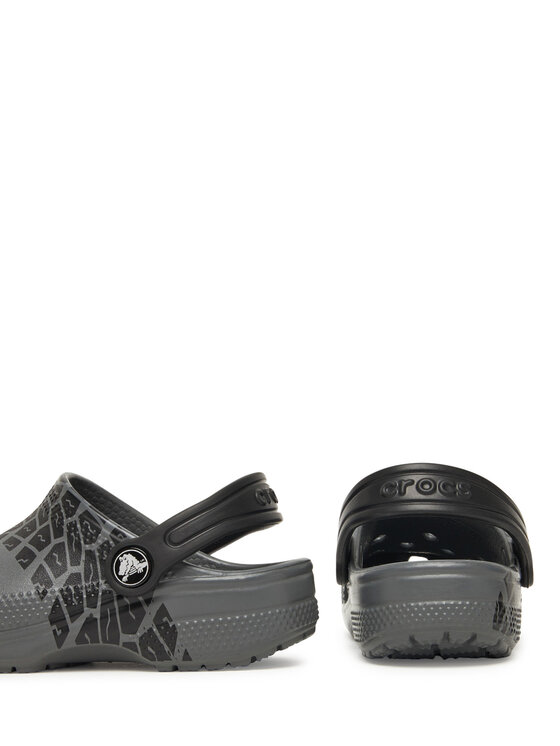Crocs Crocs Klapki Kids Tire Print Classic Clog 211261 Szary