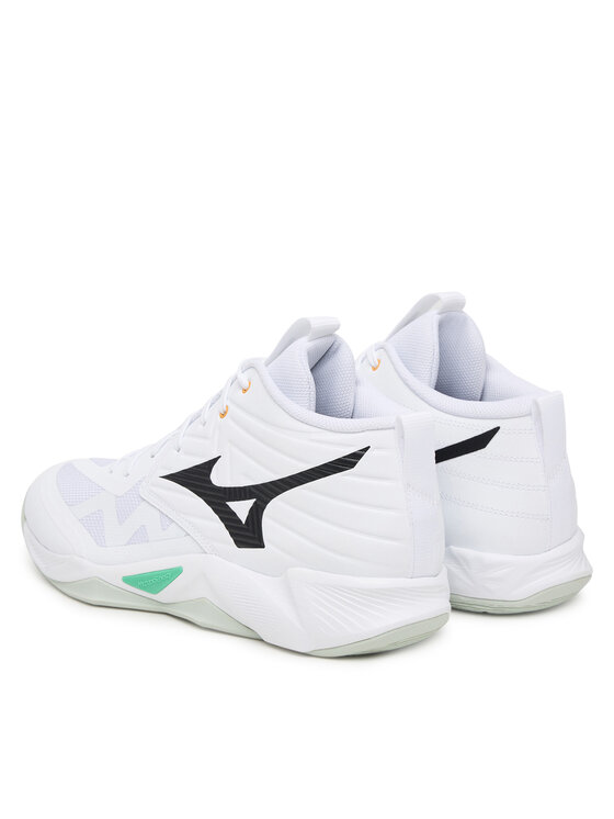 Mizuno Mizuno Čevlji za športe v zaprtih prostorih Wave Momentum Pro Mid V1GA2545 Bela
