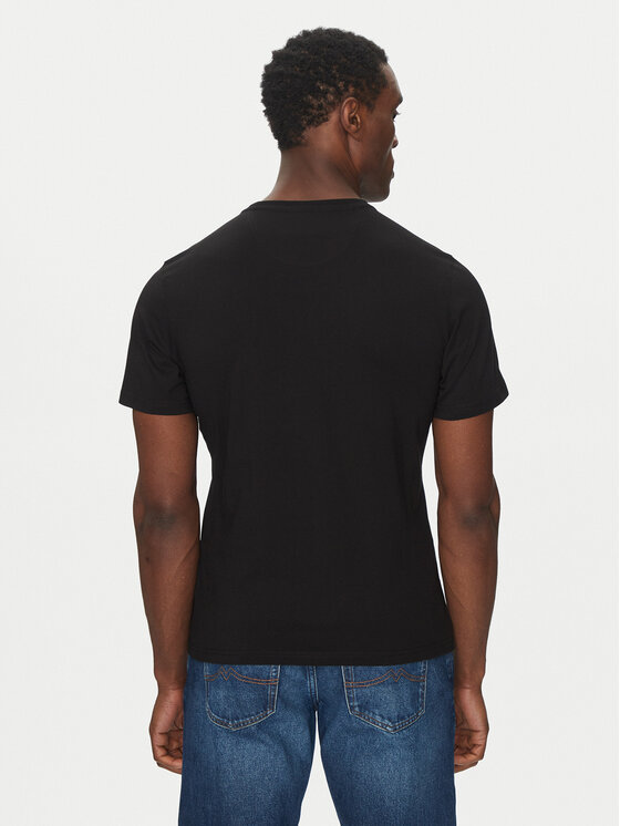 Barbour Barbour T-Shirt Essential Sports MTS0331BK31 Czarny Tailored Fit