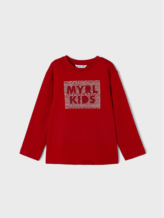 Mayoral Mayoral Bluza 173 Rdeča Regular Fit