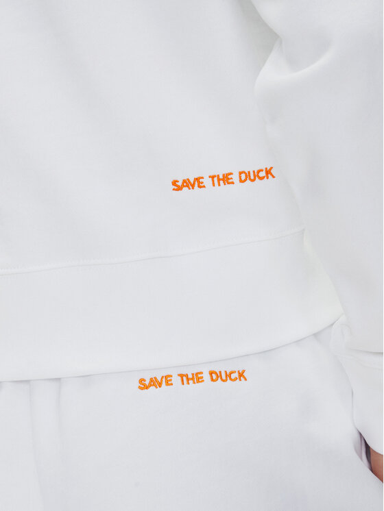 Save The Duck Save The Duck Pulóver DF1180W CLEE20 Fehér Relaxed Fit