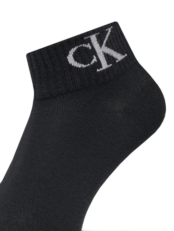 Calvin Klein Jeans Calvin Klein Jeans Σετ 2 ζευγάρια ψηλές κάλτσες γυναικείες 701228813 Μαύρο