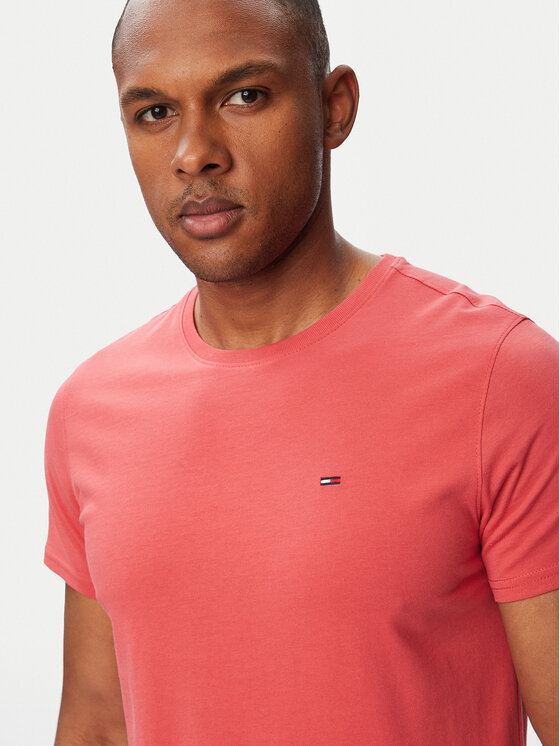 Tommy Jeans Tommy Jeans T-krekls DM0DM04411 Sarkans Slim Fit