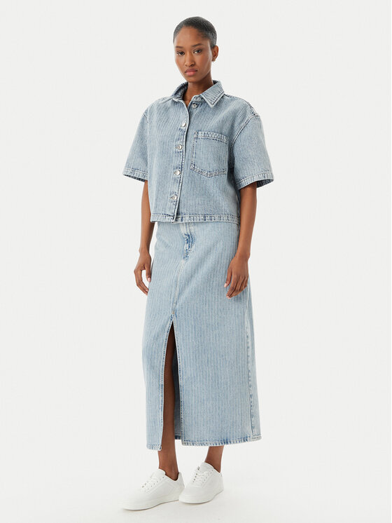 HUGO HUGO Jeansrock Gatje_4 50568239 Himmelblau Regular Fit