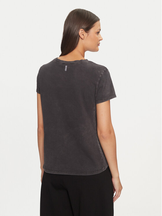 Deha Deha T-Shirt C12151 Czarny Regular Fit