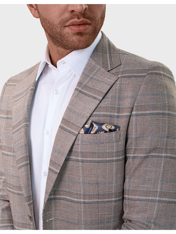Evenemen Evenemen Marynarka Harmony 05 Beżowy Slim Fit