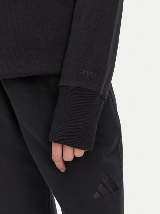 adidas adidas Mikina ALL SZN French Terry IW1026 Černá Loose Fit