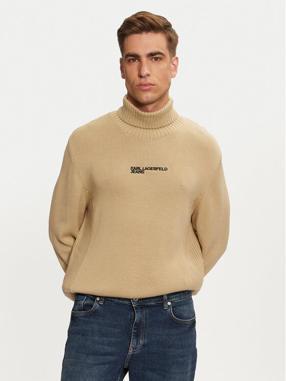 Férfi Garbó Karl Lagerfeld Jeans, Méret: S, Bézs, 246D2000