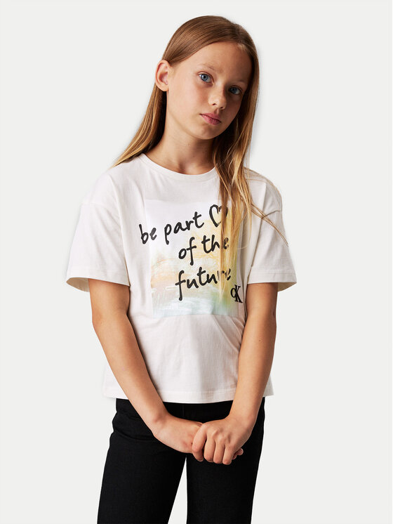 Calvin Klein Jeans Calvin Klein Jeans Тишърт City Graphic IG0IG02812 Екрю Regular Fit