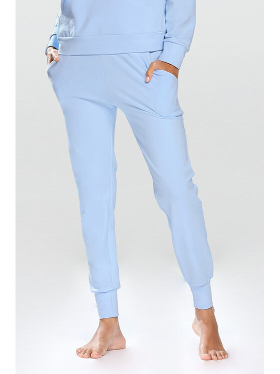 DKaren Sport DKaren Sport Spodnie dresowe Seattle Błękitny Classic Fit