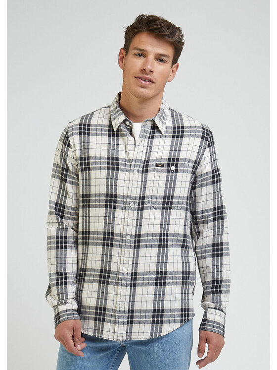 Lee Lee Camicia LEESURE SHIRT Bianco Regular Fit