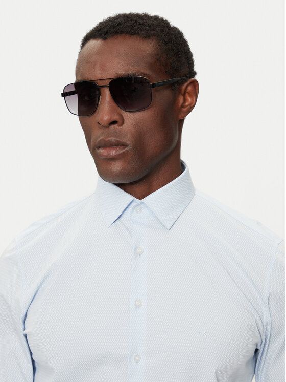 Calvin Klein Calvin Klein Camicia K10K113524 Celeste Slim Fit