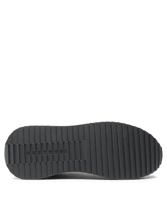Tommy Hilfiger Tommy Hilfiger Laisvalaikio batai Runner Evo Mix FM0FM04699 Juoda