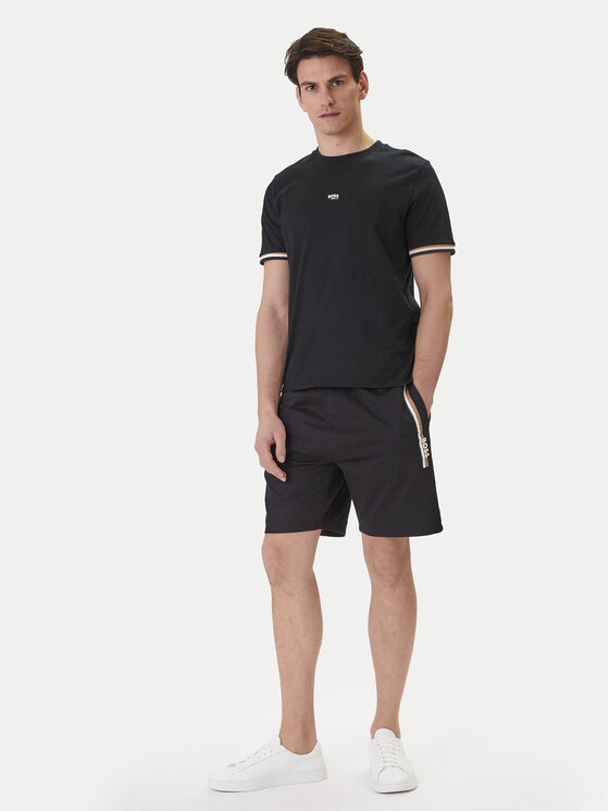 BOSS BOSS Póló Iconic 50557198 Fekete Regular Fit