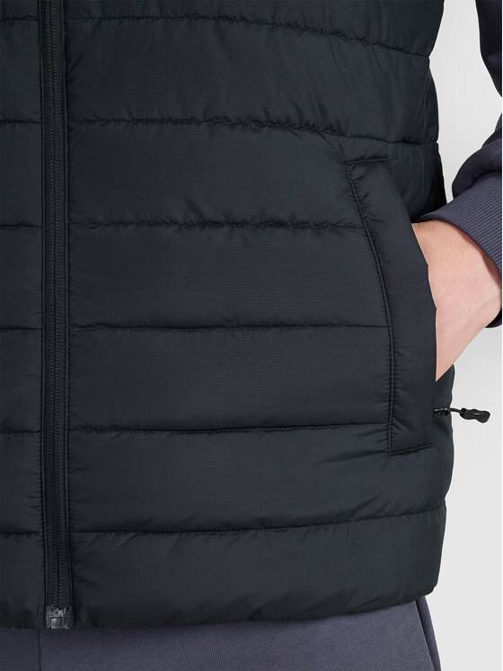 4F 4F Kamizelka MIDSHOP TEXTILE Czarny Regular Fit