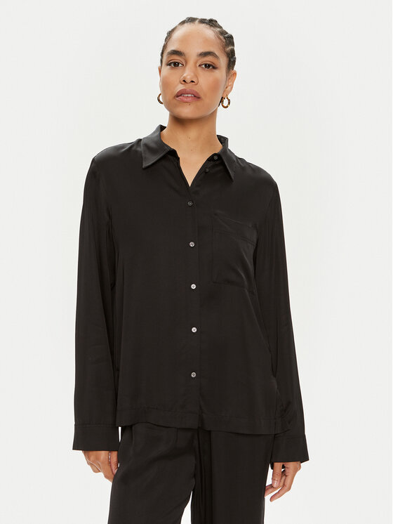 Marc O'Polo Marc O'Polo Camicia 406 1103 42273 Nero Relaxed Fit