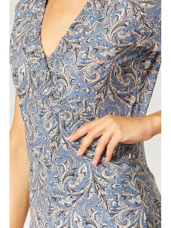 QUIOSQUE QUIOSQUE Halenka LILLY BLOUSE Modrá Regular Fit