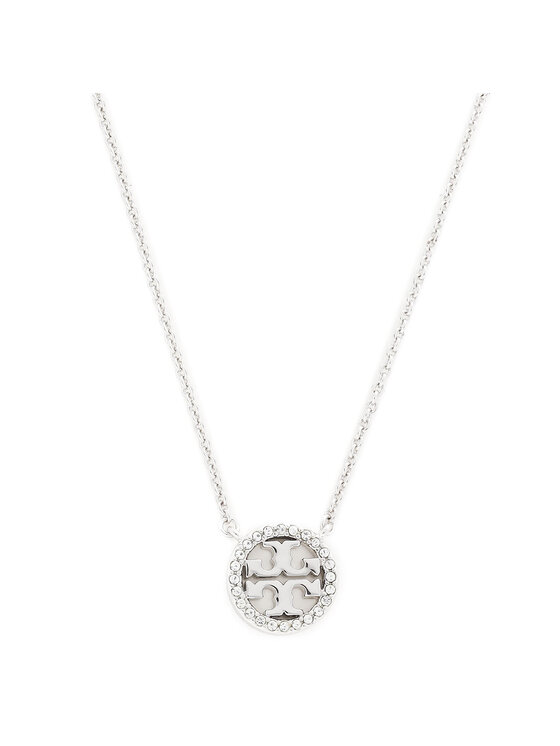 Tory Burch Tory Burch Κολιέ Crystal Logo Delicate Necklace 53420 Ασημί