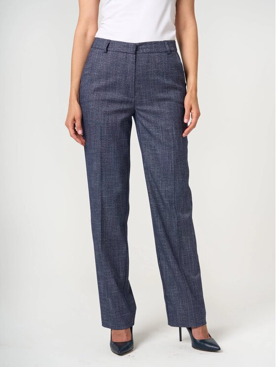 Willsoor Damskie Spodnie materiałowe, rozmiar 36, Grantowe, 68167