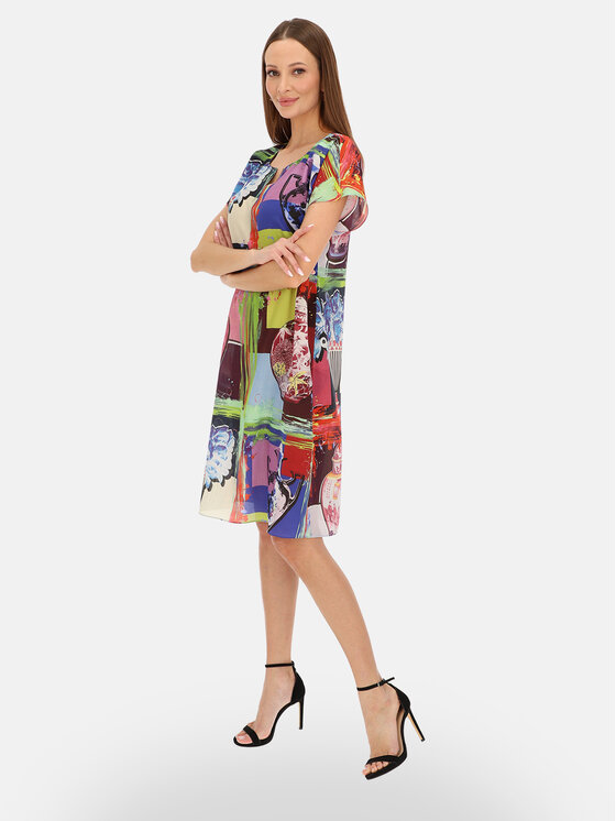 L’AF L’AF Sukienka letnia Eliza Kolorowy Regular Fit