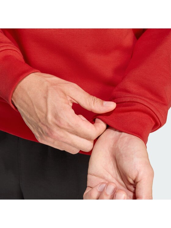 adidas adidas Džemperis ar kapuci Trefoil Essentials KC8983 Sarkans Regular Fit