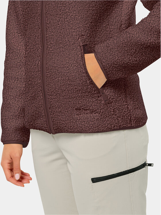 Jack Wolfskin Jack Wolfskin Fliso džemperis High Curl Jacket 1708732 Violetinė Regular Fit