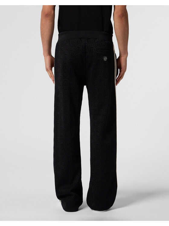 PHILIPP PLEIN PHILIPP PLEIN Teplákové nohavice 28966 Čierna Jogger Fit