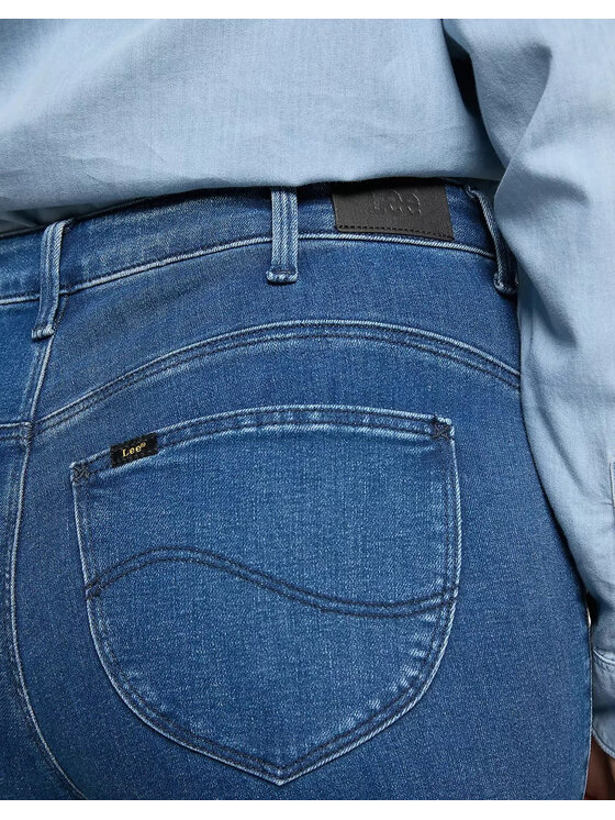 Lee Lee Jeansy CLASSIC STRAIGHT PLUS Niebieski Straight Fit