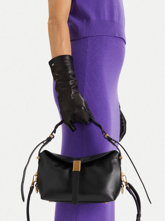 PINKO PINKO Borsetta Saddle Baguette Mini AI 25-26 PLTT 105895 A1ZX Nero