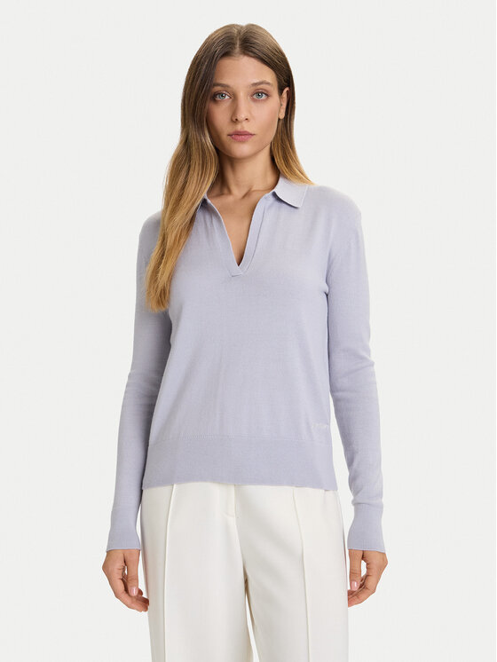 Calvin Klein Calvin Klein Svetr LV044A305G Světle modrá Regular Fit