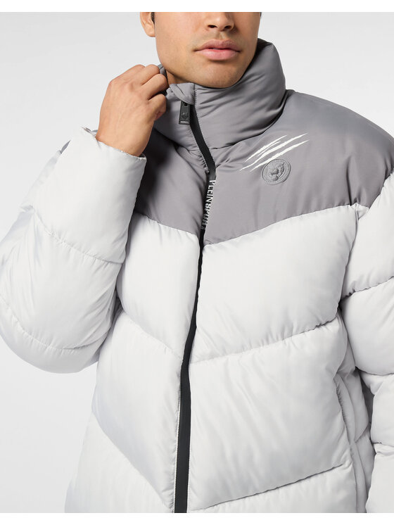 Plein Sport Plein Sport Giubbotto piumino 24023 Grigio Regular Fit